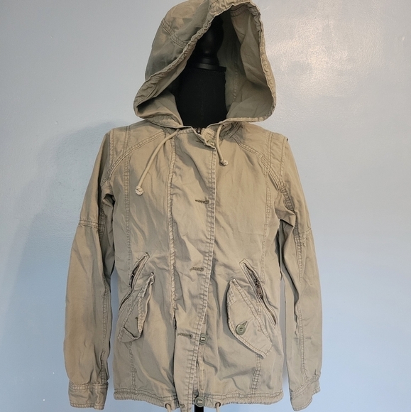 American Eagle Womens Removable Lining Utility  Jacket Small in Green - Picture 1 of 12